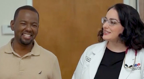 Antwon, with Heather LaGuardia, MD