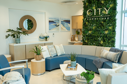 City Furniture sponsored relaxation lounge on Joe Ds 8th floor