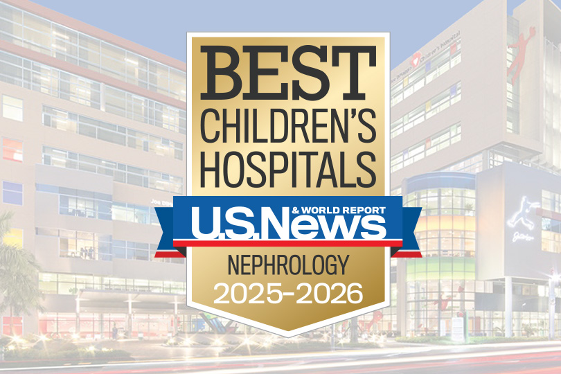Joe DiMaggio Children’s Hospital has been named a U.S. News & World Report 2025-26 Best Children’s Hospital for Nephrology.