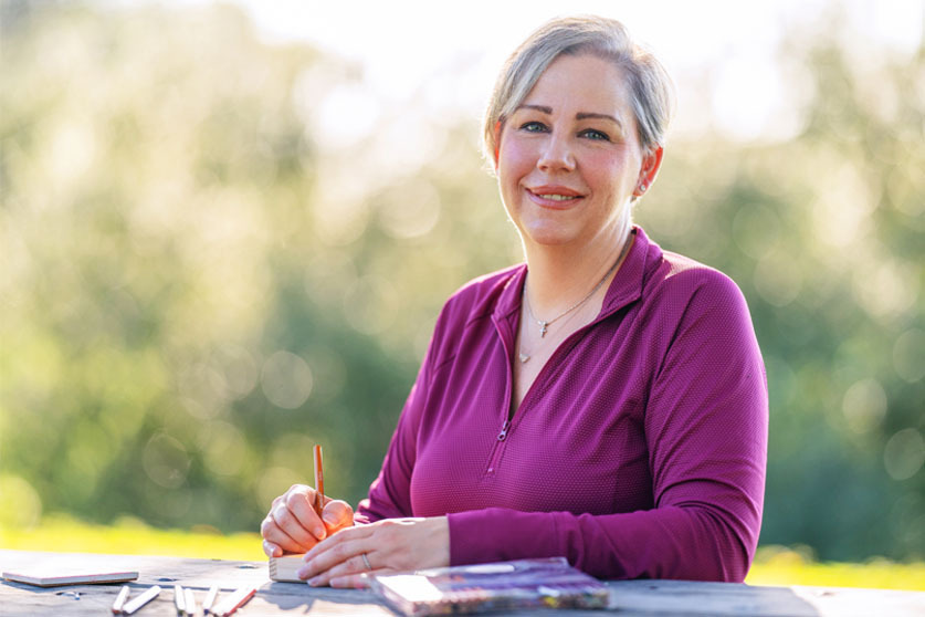 Sharon, who had breast cancer