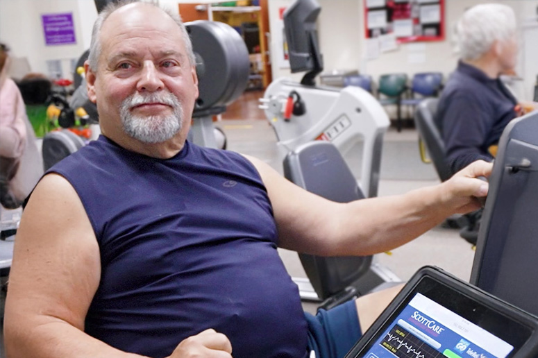 Bram at the Memorial Rehabilitation Center