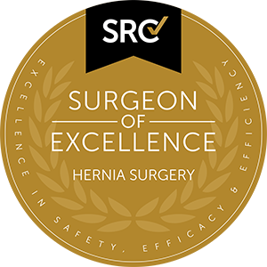 SRC Surgeon of Excellence in Hernia Surgery seal
